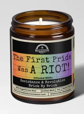 The First Pride Was A Riot! Soy Candle 9oz