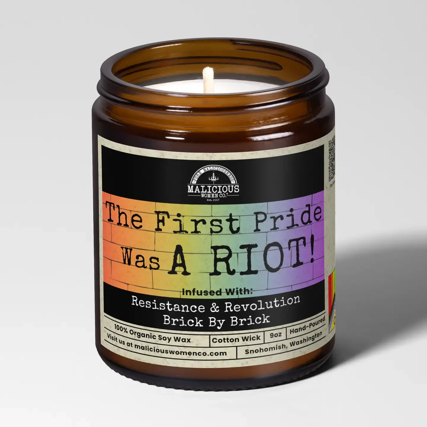 The First Pride Was A Riot! Soy Candle 9oz