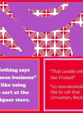 Cocktail Napkin - Fireball/Mean Business - 20 Ct/3Ply
