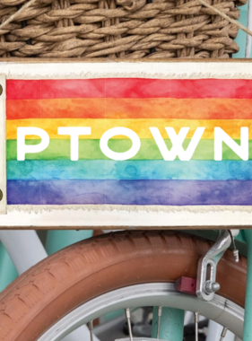 Twine Sign - PTOWN Pride Flag