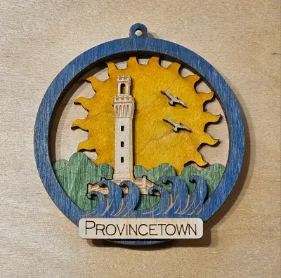 Monument Wood Ornament - Provincetown