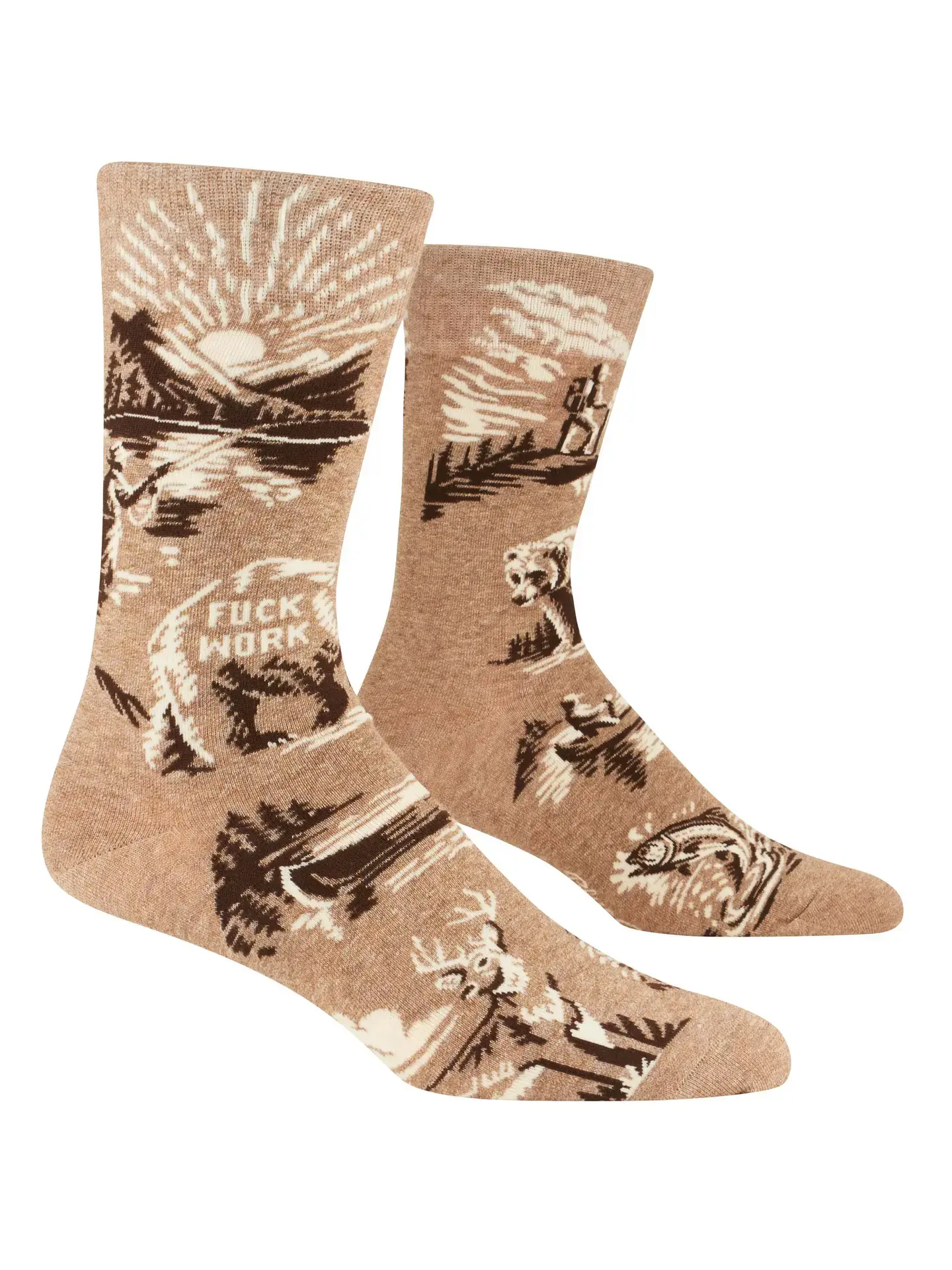Fuck Work Men's Socks