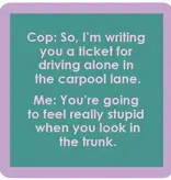 Driving Alone Coaster