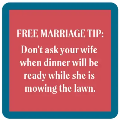 Free Marriage Advice Coaster