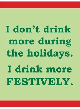 Xmas - Drink Festively Coaster