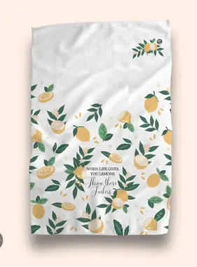 Kitchen Tea Towel - When Life Gives You Lemons