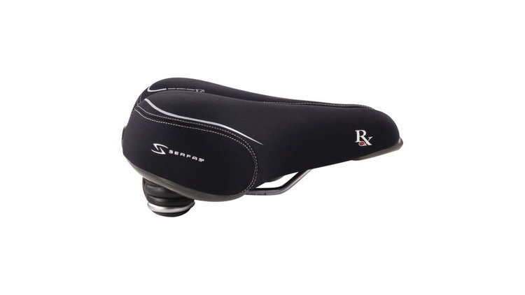 SERFAS SELLE RX GEL GEL FEMMES AVEC RECOUVREMENT EN MICROFIBRES - 175 MM