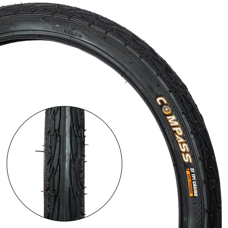 DAMCO PNEU DAMCO 20X1.75 TOUT NOIR LISSE