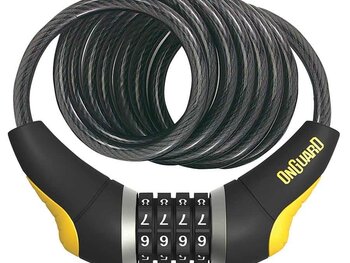 Onguard OnGuard, Doberman 8031, Coil cable with combination lock, 12mm x 185cm (12mm x 6')
