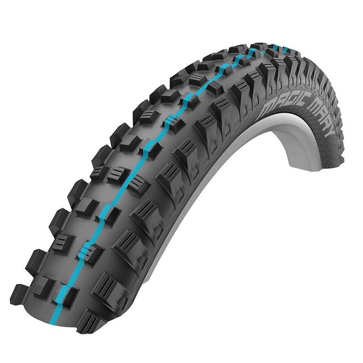 Schwalbe Schwalbe, Magic Mary Addix, Pneu de VTT, 27.5''x2.35, Pliable, Tubeless Ready, Addix Soft, Super Gravity, TL Easy, 67TPI, Noir