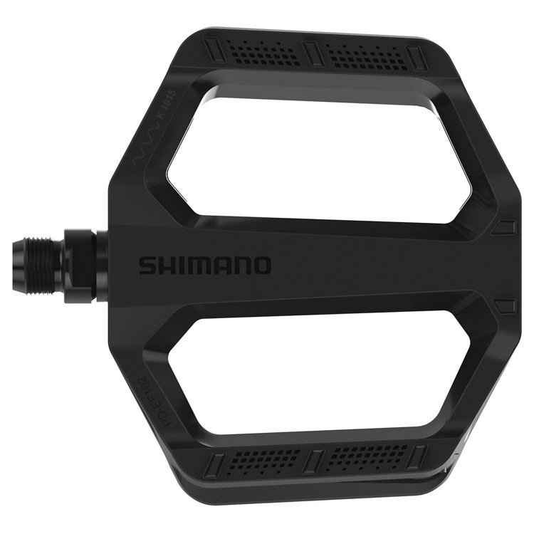 Shimano PEDAL, PD-EF102, FLAT, W/REFLECTOR, BLACK