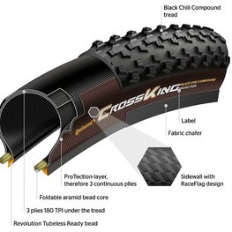 Continental Terra Trail 700 x 40 Fold ProTection TR + Black Chili