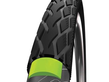 Schwalbe Schwalbe, Marathon, 700x35C, Wire, Endurance, GreenGuard, Reflex, 67TPI, 58-87PSI, 730g, Black