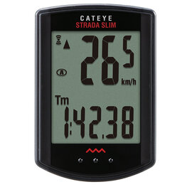 CatEye CatEye, Strada Slim Wireless CC-RD310W, Cyclomètre, Capteur pour vélo de route, Noir