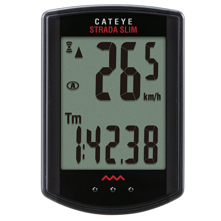 CatEye CatEye, Strada Slim Wireless CC-RD310W, Cyclomètre, Capteur pour vélo de route, Noir