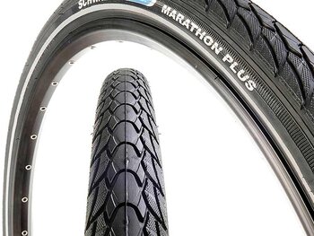 Schwalbe Schwalbe, Marathon Plus, Pneu, 26''x2.00, Rigide, Tringle, Endurance, SmartGuard, 67TPI, Noir