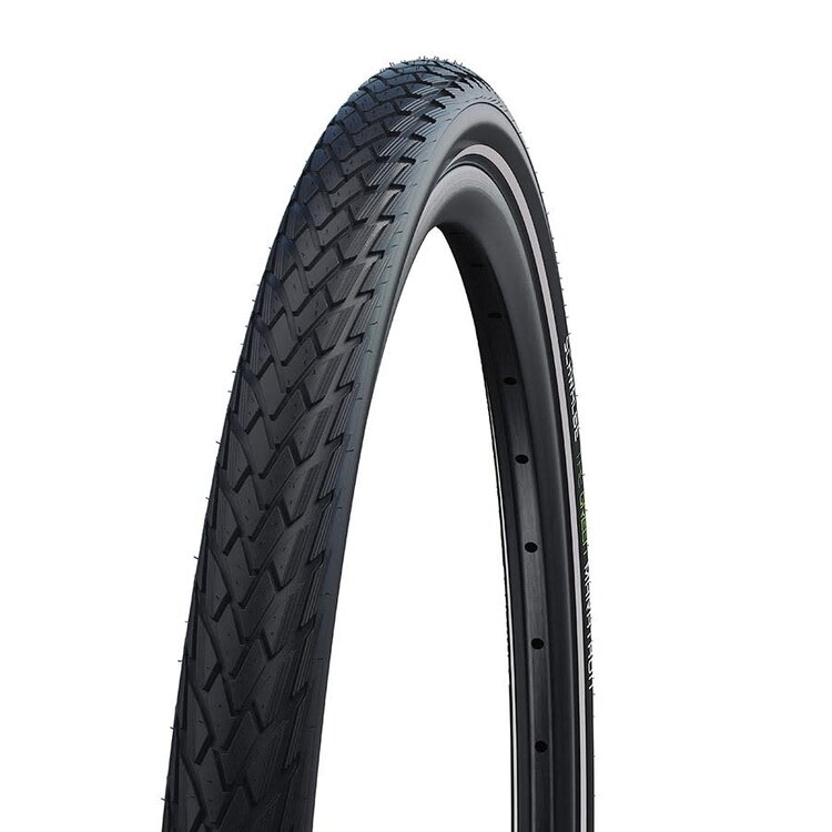 Schwalbe Schwalbe, MARATHON, Pneu pour hybride, 700x38C, Pliable, Tringle, Addix Eco, Green Guard, 67TPI, Noir