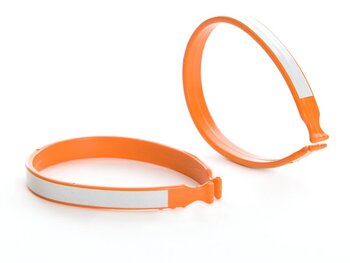 EVO EVO, Plastic Pant Clip With Reflective Stripe, Orange