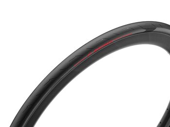 Pirelli Pirelli, PZero Race, Pneu de route, 700x26C, Pliable, Tringle, SmartEVO, TechBELT, 127TPI, Rouge, Fabriqué en Italie