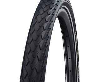 Schwalbe Schwalbe, MARATHON, Pneu pour hybride, 26''x2.00, Pliable, Tringle, Addix Eco, Green Guard, 67TPI, Noir