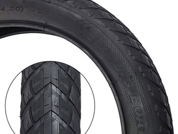 CST CST Big Boat Tire - 20 x 4, Clincher, Wire, Black, Aramid, Ebike