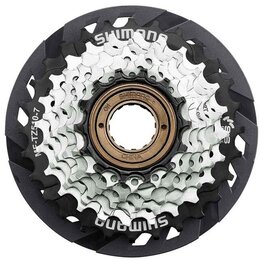 Shimano MULTIPLE FREEWHEEL SPROCKET, MF-TZ510 14-28T, 7-SPEED, 14-16-18-20-22-24-28T, W/SPOKE PROTECTOR ONE
