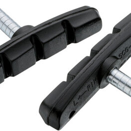 Jagwire, Mountain Sport, Patins de frein cantilever, Tige centree, 70mm, Toutes conditions (Aw), Noir, Paire