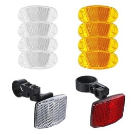 Vélo Lévis Kit Réflecteur complet avec attache universelle (1x Avant + 1x Arrière + 4x Roue)