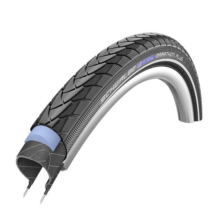 Schwalbe Schwalbe, Marathon Plus, 700x38C, Wire, Endurance, SmartGuard, 67TPI, 55-85PSI, 960g, Black