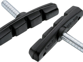 Jagwire, Mountain Sport, Patins de frein cantilever, Tige centree, 70mm, Toutes conditions (Aw), Noir, Paire