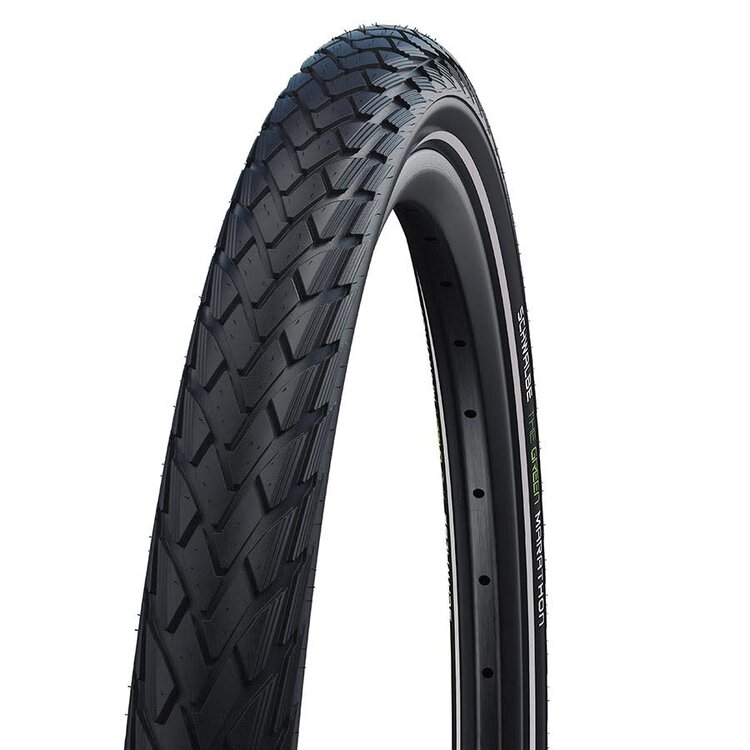 Schwalbe Schwalbe, Marathon, 26x1-3/8, Pliable, Endurance, GreenGuard, Reflex, 67TPI, 55-85PSI, 700g, Noir