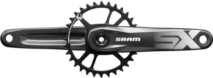 SRAM SRAM, SX Eagle PowerSpline, Pédalier, Vitesses: 12, BCD: Direct Mount, 32, Powerspline, 175mm, Noir, MTB