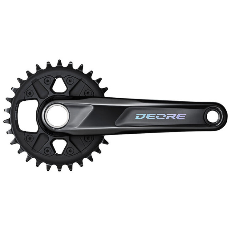 Shimano Deore FRONT CHAINWHEEL, FC-M6100-1, DEORE, FOR REAR 12-SPEED, 2-PCS FC, 175MM, 30T W/O CG, W/O BB PARTS, FOR CHAIN LINE 52MM