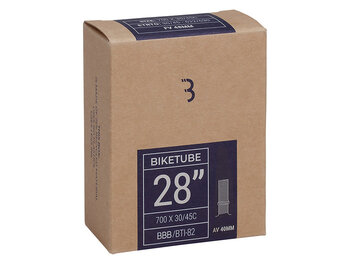 BBB Cycling BBB Cycling, Schrader, Tube, 1.0mm, Schrader, Non-Removable, Length: 40mm, 700C, 30-45C, 177g