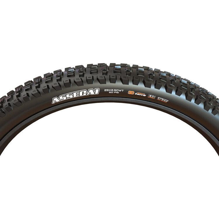 Maxxis Maxxis, Assegai, Pneu de VTT, 29''x2.50, Non-Pliable, Tubeless Ready, 3C Maxx Terra, EXO+, Wide Trail, 60TPI, Noir