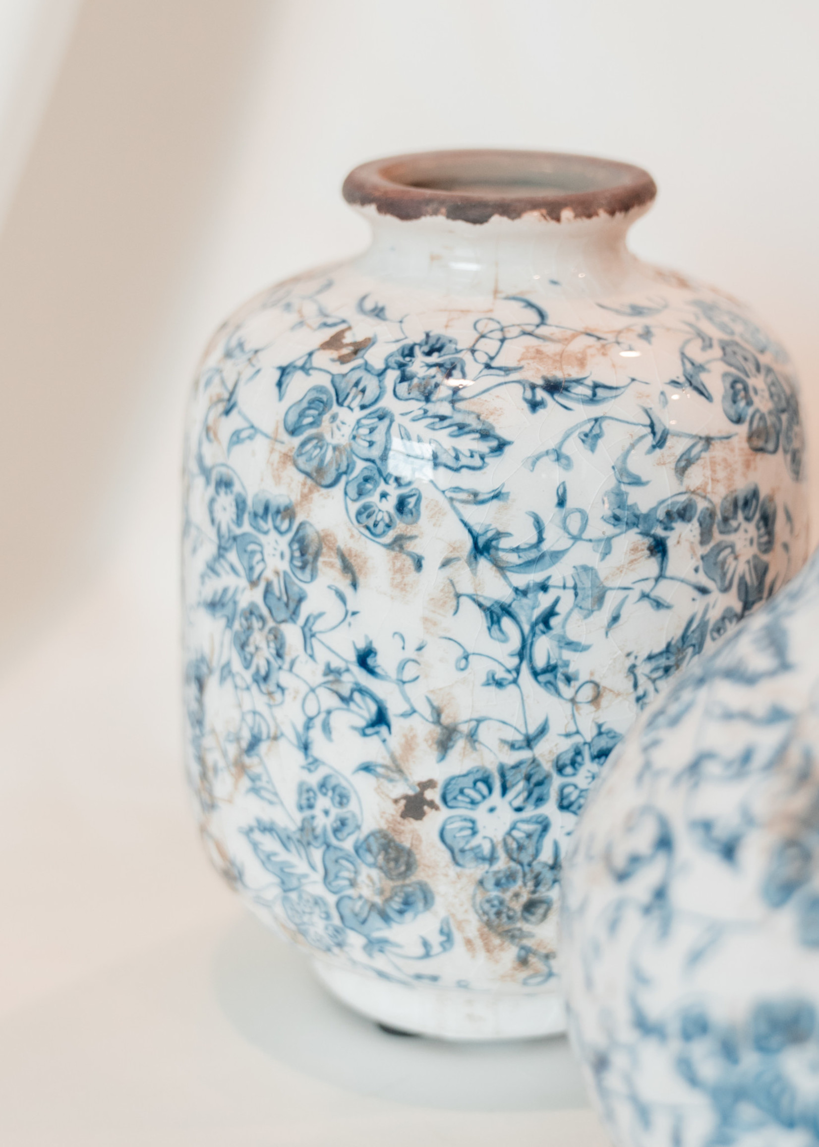 Blue Willow  Vases, Set of 3