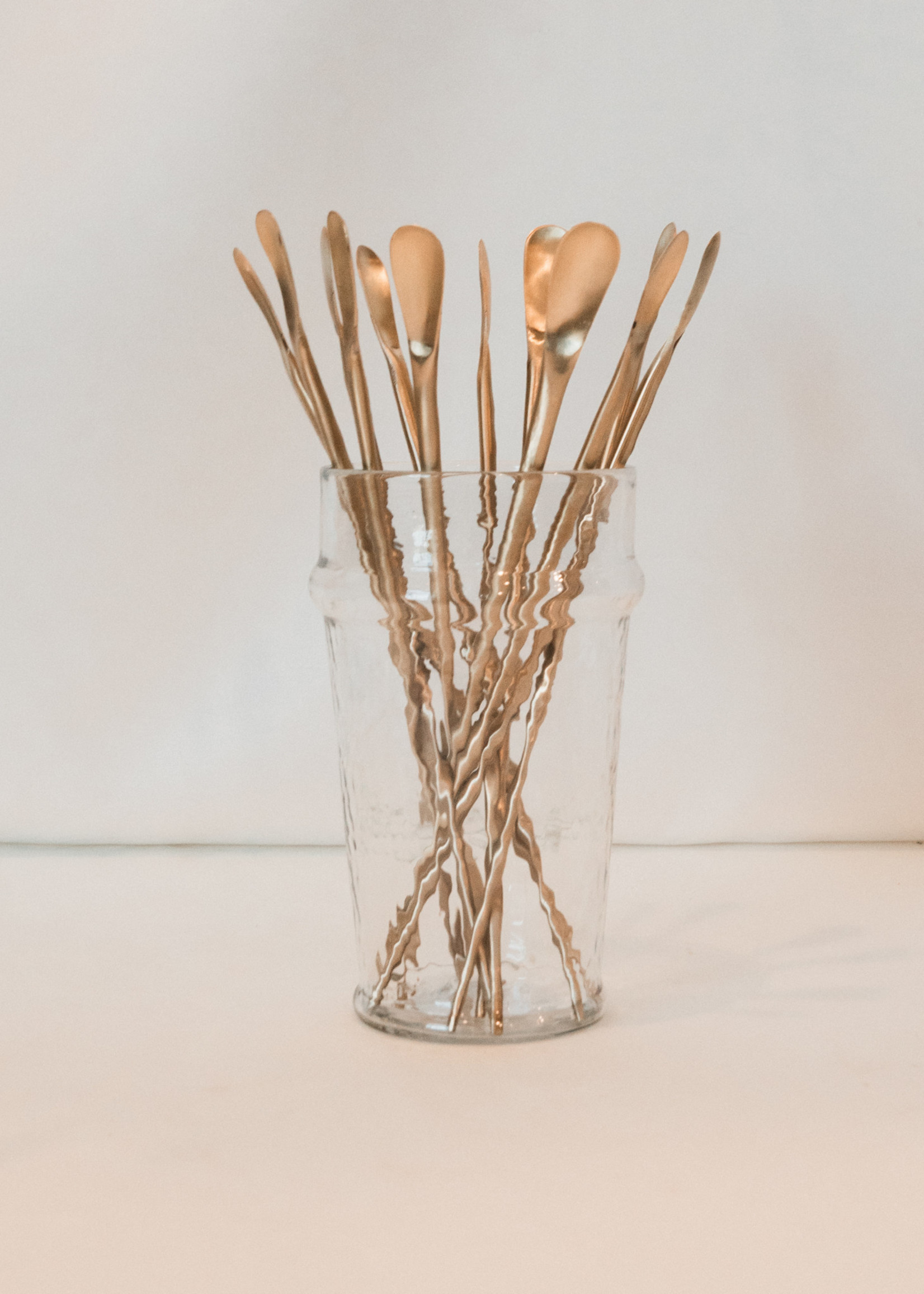 9"L Brass Cocktail Spoon