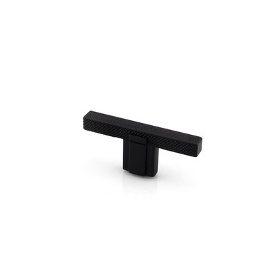 Citterio Giulio Ducale Knurled T-Knob Matte Black - 2 1/2 in