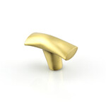 Marathon Hardware Dunbar T-Knob Brushed Brass - 1 5/8 in