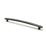 Marathon Hardware Dunbar Pull Matte Brushed Black Silver - 7 9/16 in