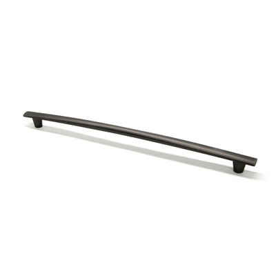 Marathon Hardware Dunbar Pull Matte Brushed Black Silver - 12 5/8 in