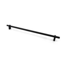 Marathon Hardware Luca Knurled Pull Matte Black - 12 5/8 in