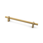 Marathon Hardware Luca Knurled Pull Natural Brass - 6 5/16 in