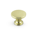 Marathon Hardware Mesa Knob Brushed Brass - 1 1/2 in