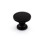 Marathon Hardware Mesa Knob Matte Black - 1 1/2 in