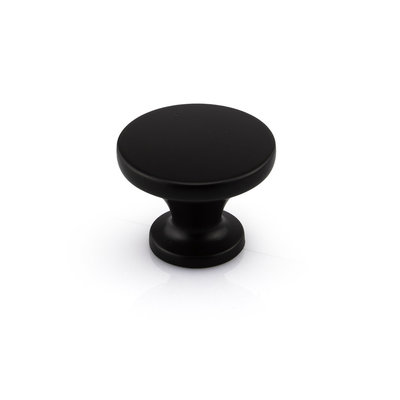 Marathon Hardware Mesa Knob Matte Black - 1 1/2 in