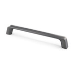 Marathon Hardware Portico Pull Matte Brushed Nickel Black - 6 5/16 in