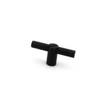 Citterio Giulio Renate Knurled T-Knob Matte Black - 2 1/2 in