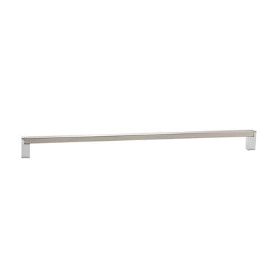 Marathon Hardware Strathcona Pull Brushed Satin Nickel and Polished Chrome - 10 1/16 in