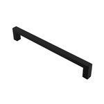 Marathon Hardware Strathcona Pull Matte Black and Black - 7 9/16 in